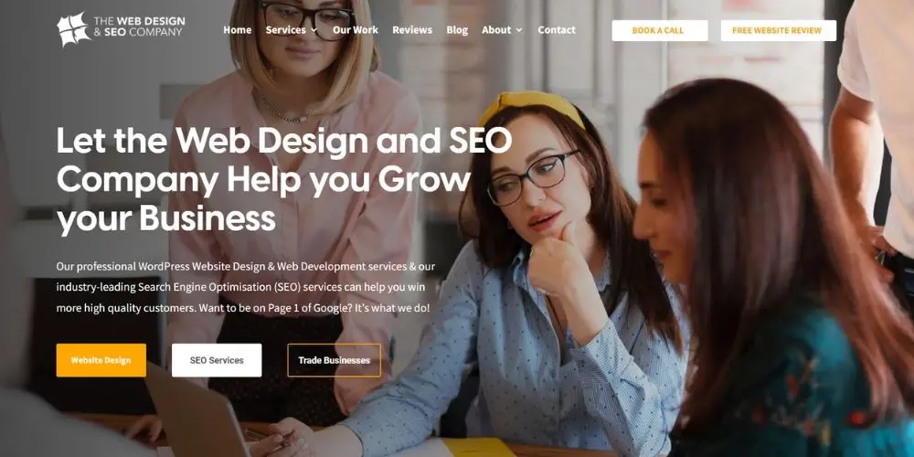 Our new website has launched - homepage - Web Design and seo company Limited