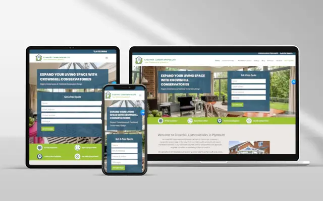 Best Web Design Plymouth - Crownhill Conservatories - Web Design and SEO Company Limited