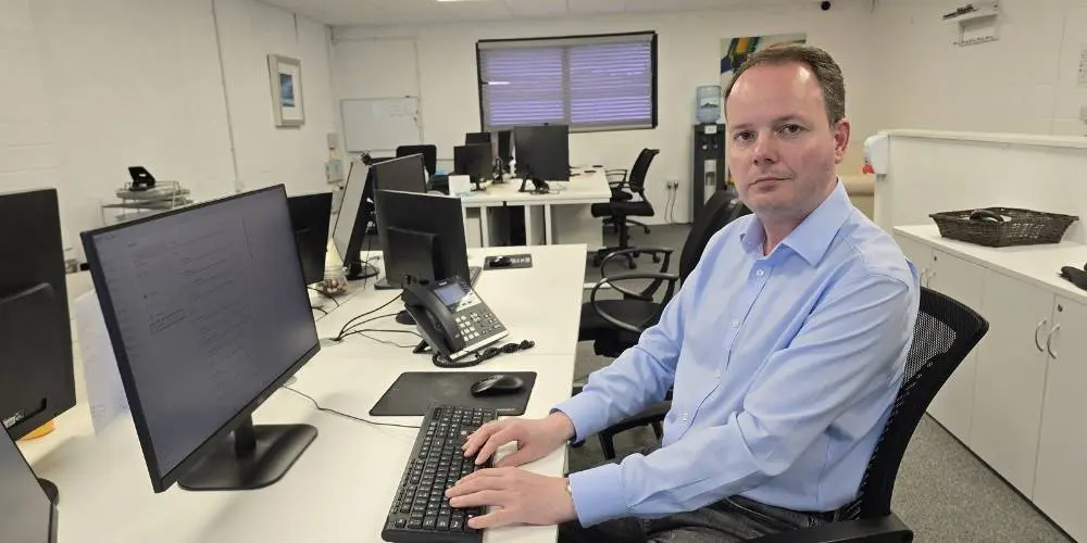 Meet the Team Boris Chernev - At Desk - Web Design and SEO Company Limited