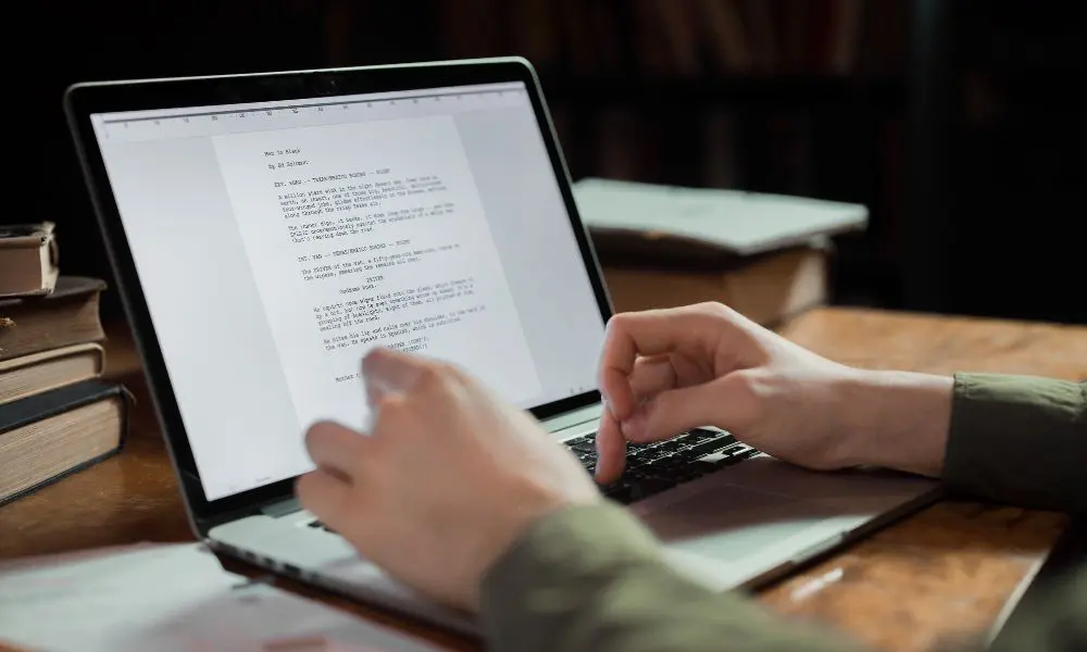 New Website - Person Typing Text on Word Document - Web Design and SEO Company Limited