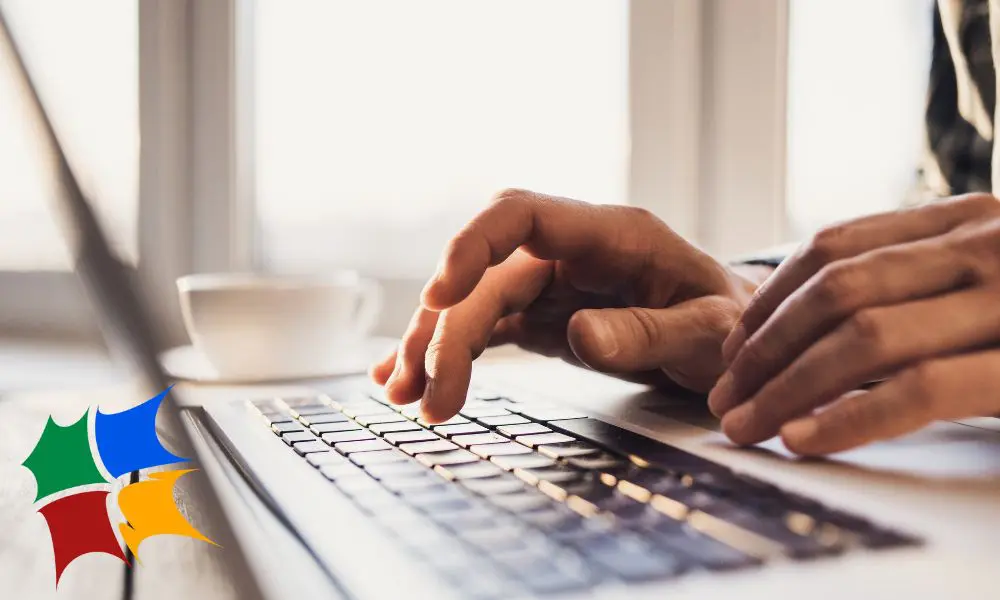 New Website - Person Typing on Laptop - Web Design and SEO Company Limited