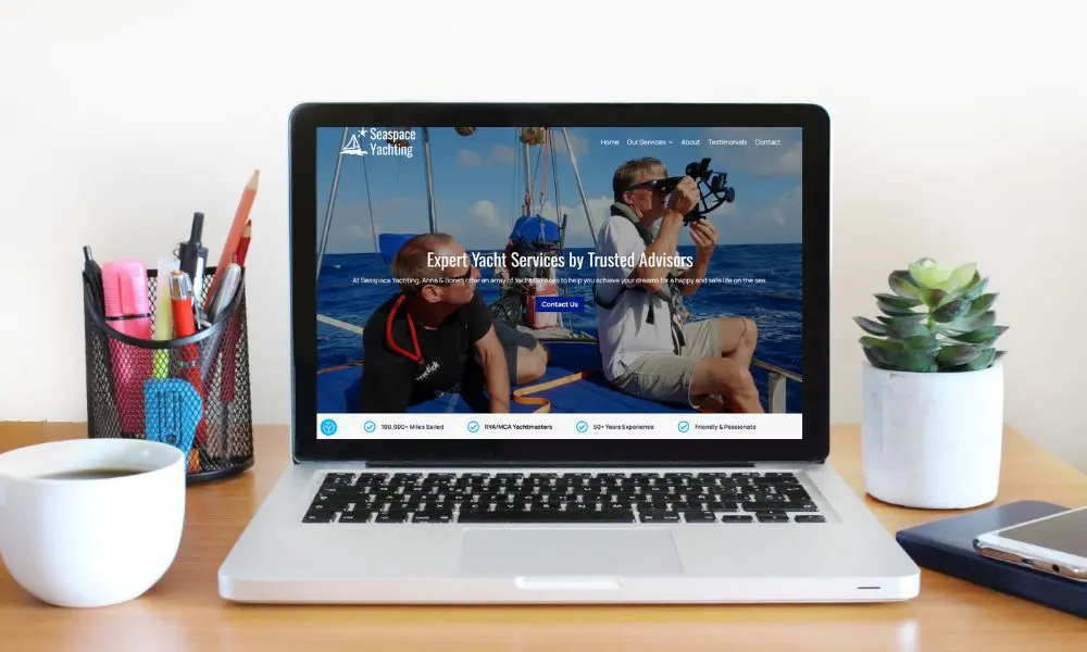 New Website - Small Business Website on Laptop - Web Design and SEO Company Limited