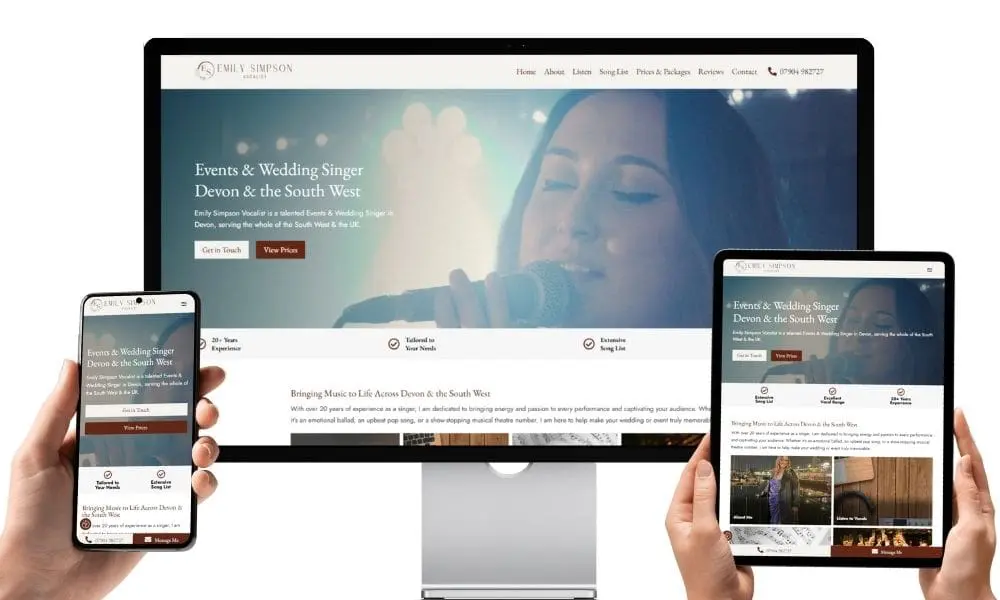 Gallery - Emily Simpson Vocalist - Web Design and SEO Company Limited