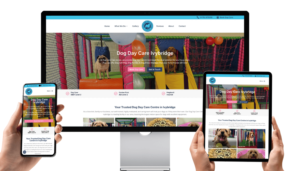 Web Design for Small Businesses - Pugs and Pals - Web Design and SEO Company Limited