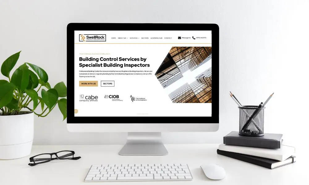 Website Design Pricing - Bespoke Website on Desktop - Web Design and SEO Company Limited