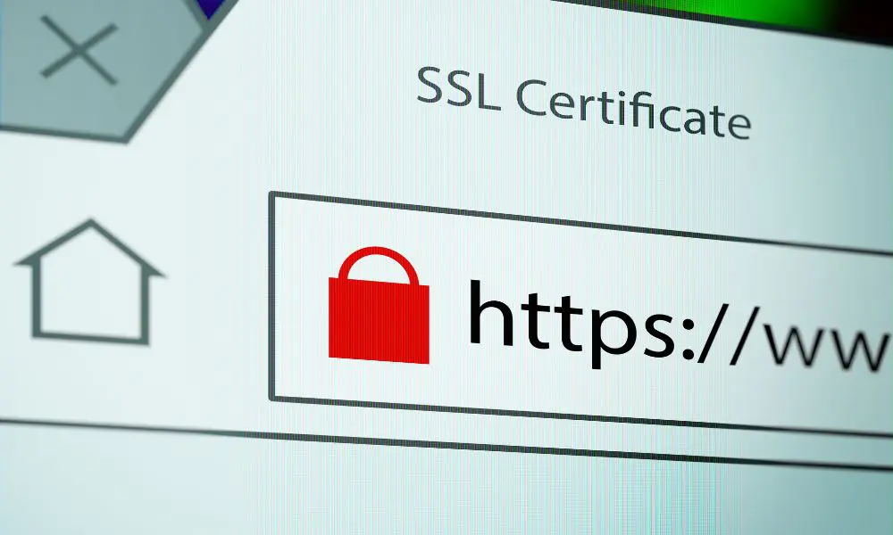 Website Design Pricing - Close Up of SSL Certificate on Internet Tab - Web Design and SEO Company Limited