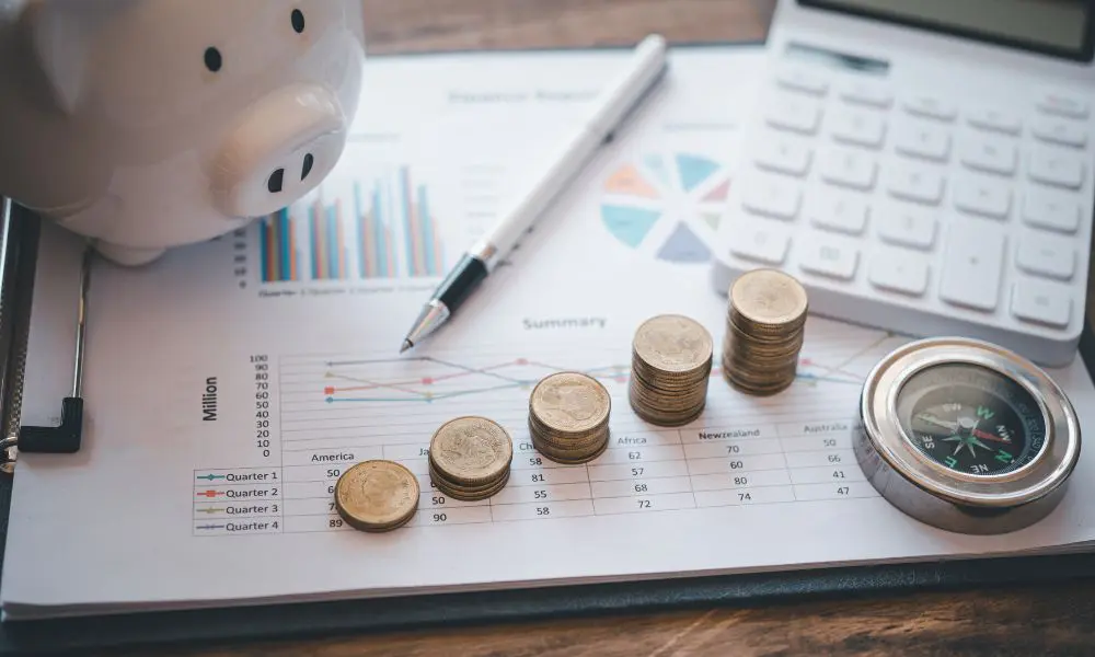 Website Design Pricing - Graph on Clipboard, Piggy Bank and Calculator - Web Design and SEO Company Limited