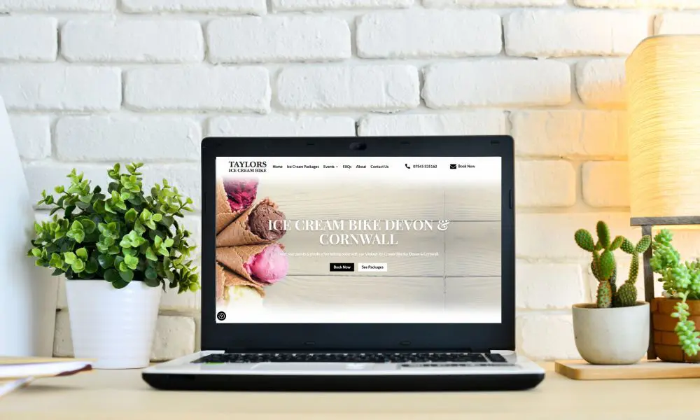 Website Design Pricing - Small Business Website Package on Laptop - Web Design and SEO Company Limited