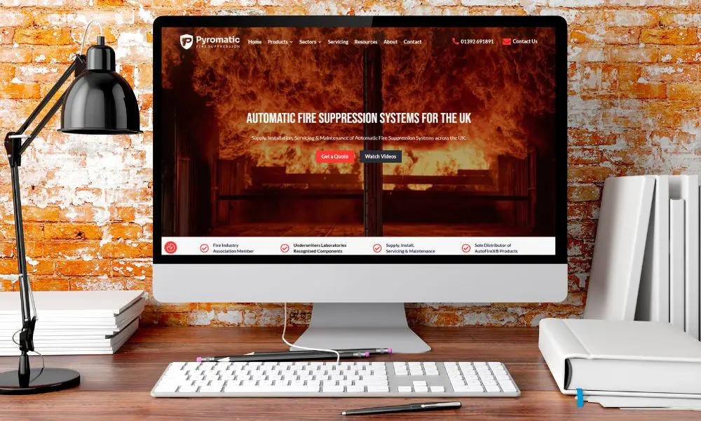 Website Design Pricing - Trades Website Package on Desktop - Web Design and SEO Company Limited