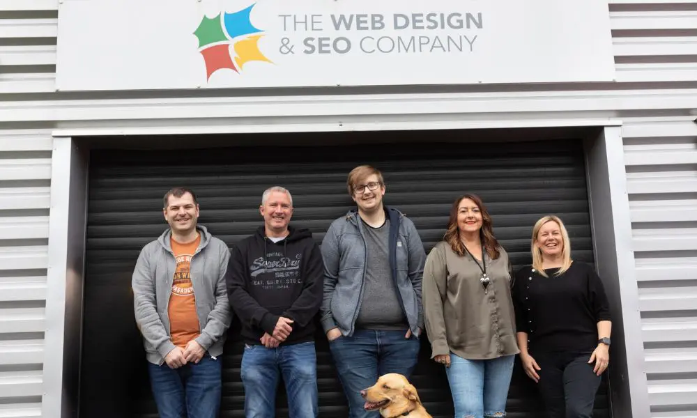 Website Design Pricing - WDSEO Team in Front of Office - Web Design and SEO Company Limited