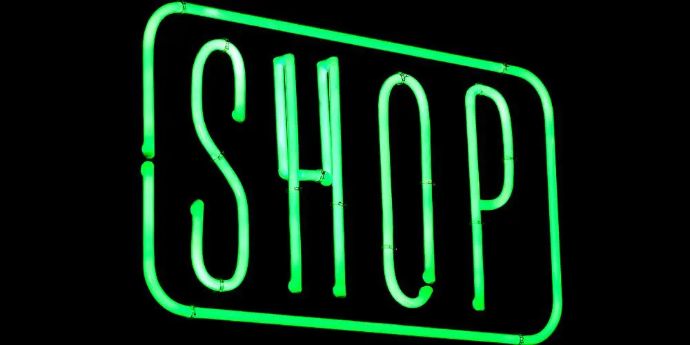 Shopify Website Mistakes - Green Shop Sign - Web Design and SEO Company Limited