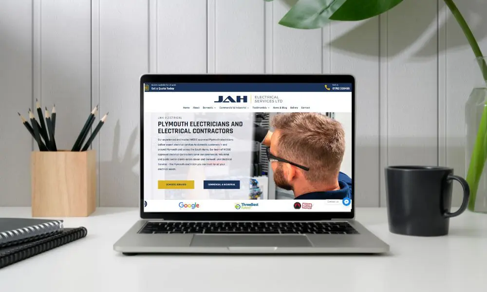 How JAH Electrical Services grew their leads by 256% with website design & digital marketing