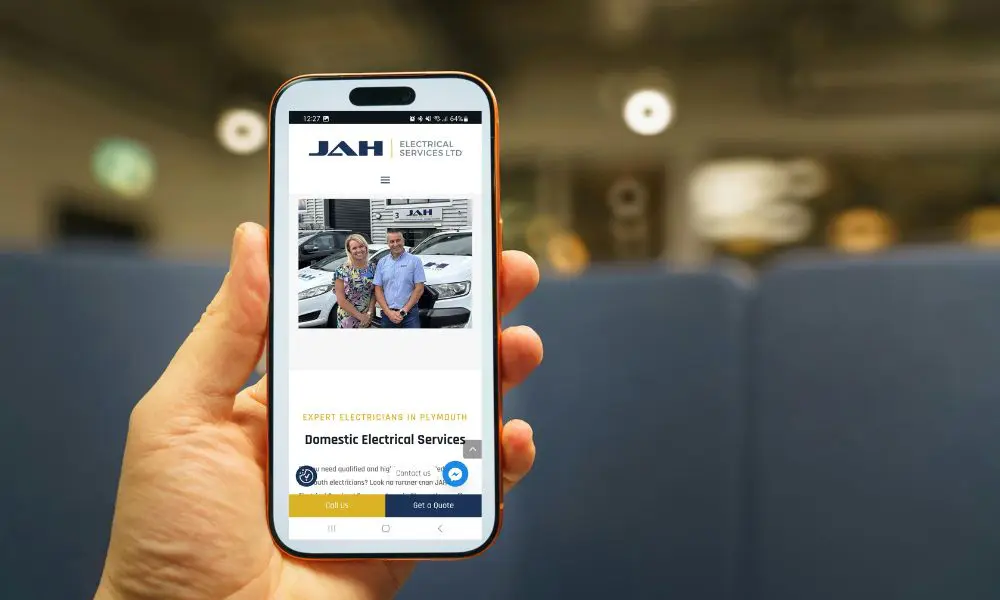 JAH Electrical Services Website - Website on Mobile - Web Design and SEO Company Limited