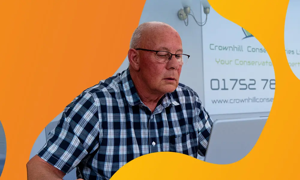 Client testimonial featuring Steve Barnett of Crownhill Conservatories