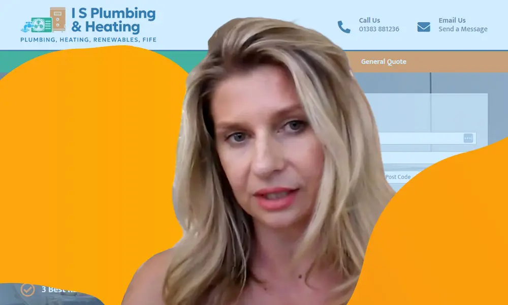 Client testimonial featuring Kerry Steele of IS Plumbing and Heating