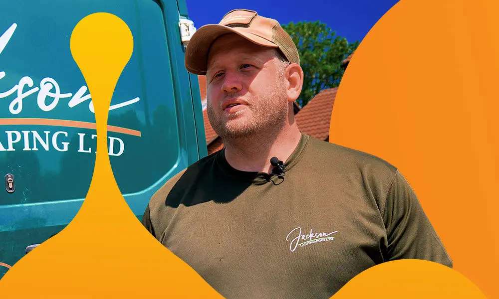 Client testimonial featuring Shane Jackson of Jackson Landscaping