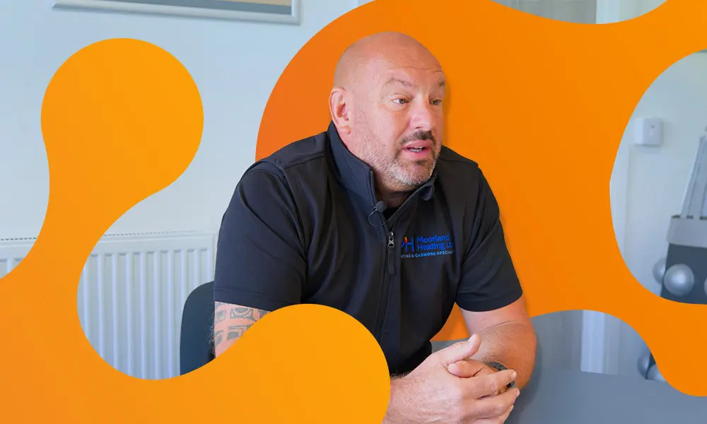 Client testimonial featuring Brendan Wavish of Moorland Heating