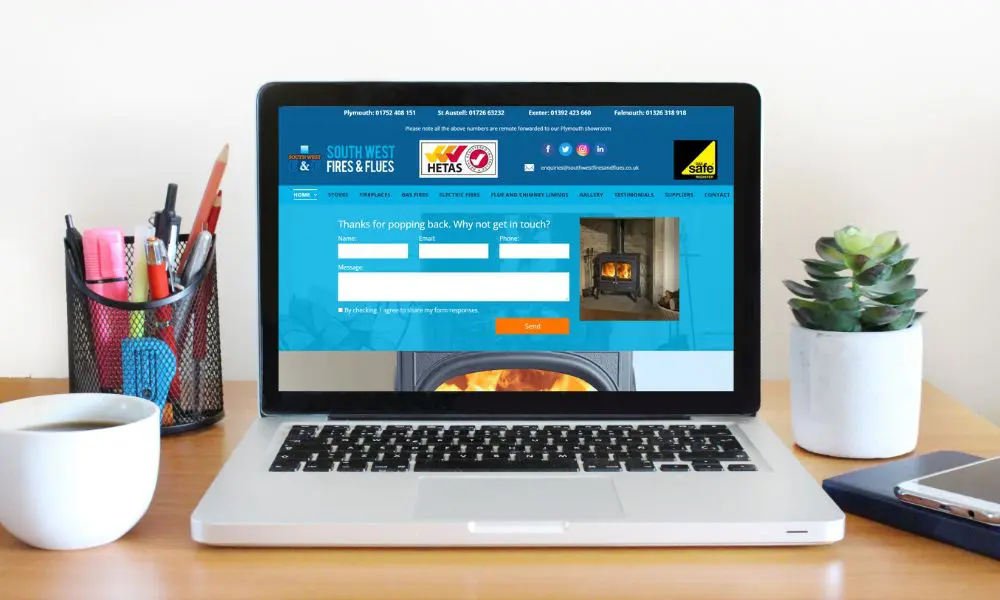 South West Fires and Flues Website Design - Old Yell Website - Web Design and SEO Company Limited